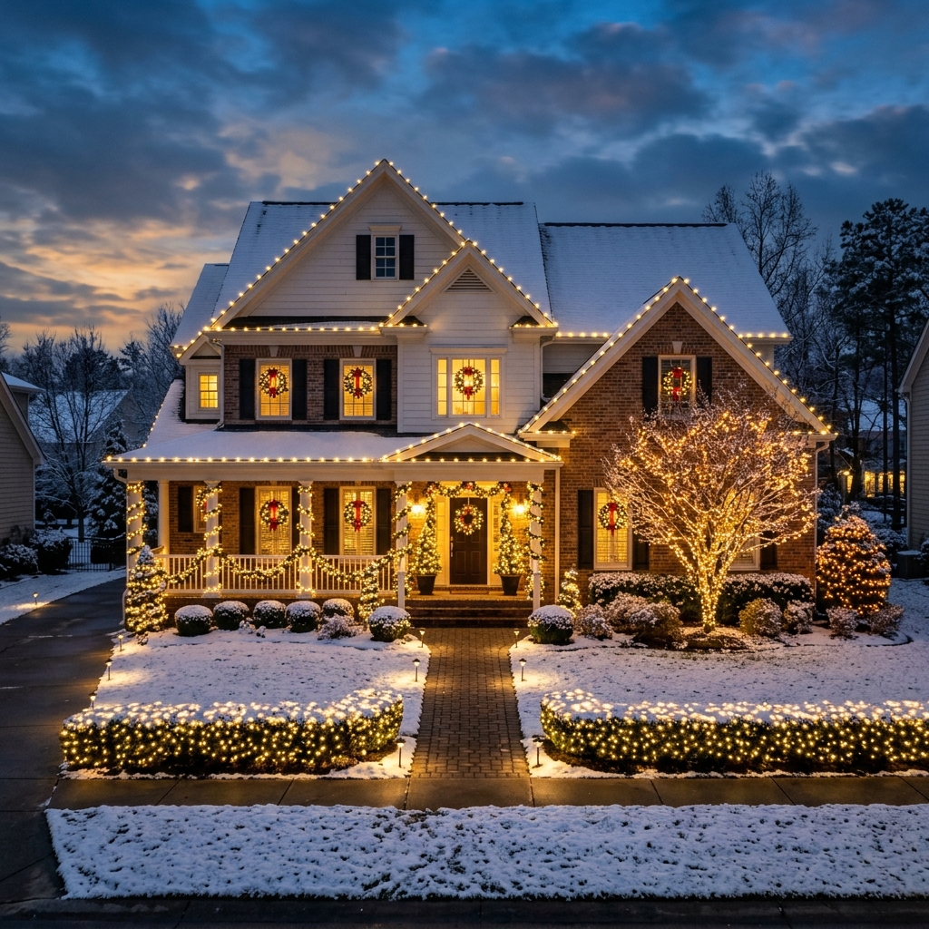 Suburban Holiday Display